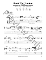 Know Who You Are Guitar and Fretted sheet music cover